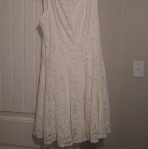 White lace dress